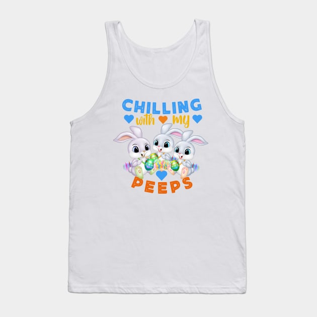 Chilling with my peeps Tank Top by Lovelybrandingnprints